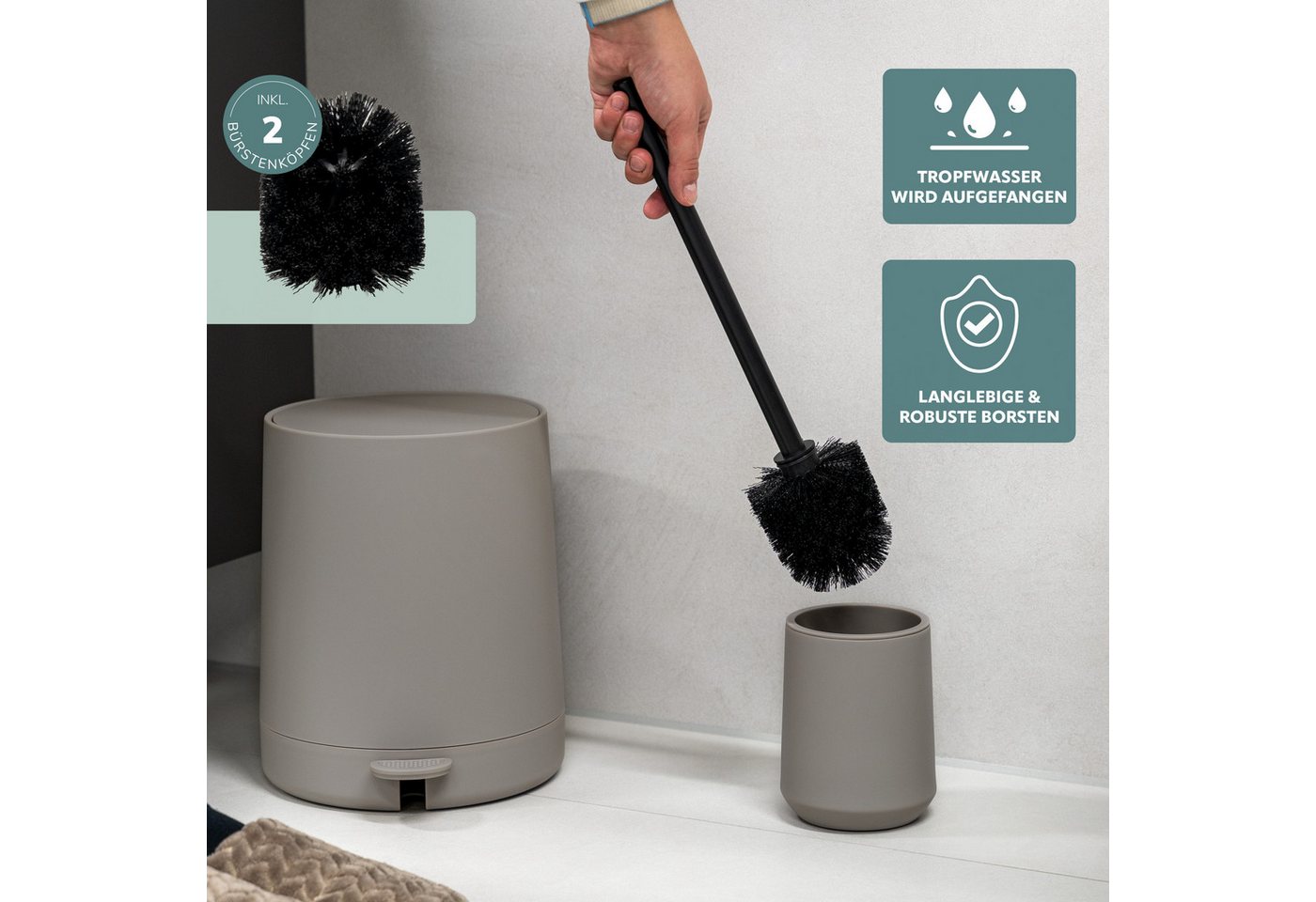 eluno Badaccessoire-Set TESERO 2tlg. Soft-Touch, 2 tlg. – Bild 4 von 5