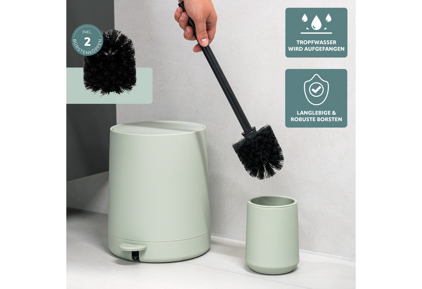 eluno Badaccessoire-Set TESERO 2tlg. Soft-Touch, 2 tlg. – Bild 4 von 5