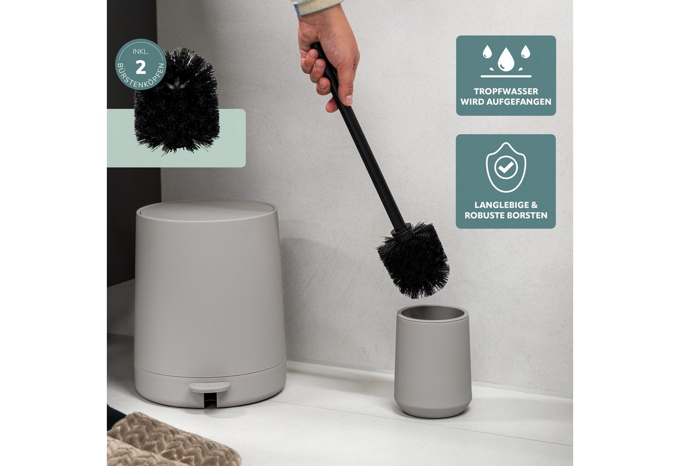 eluno Badaccessoire-Set TESERO 2tlg. Soft-Touch, 2 tlg. – Bild 4 von 5