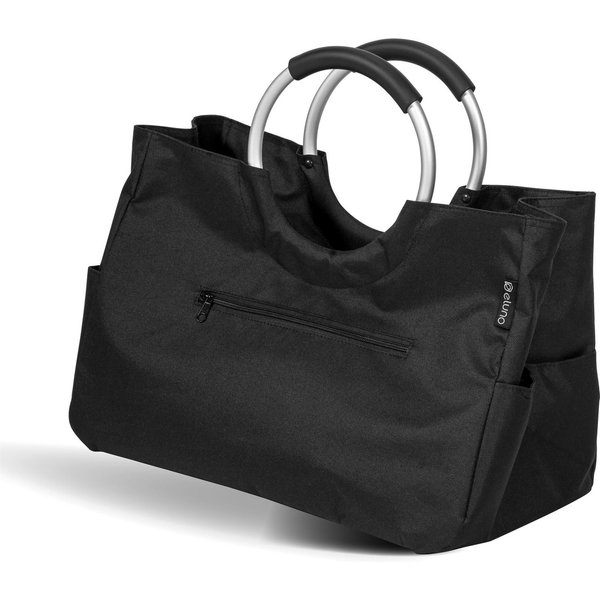 eluno Einkaufskorb WARWE, Polyester wasserabweisend, schwarz 43 x 29,5 x 23,5, 18 l