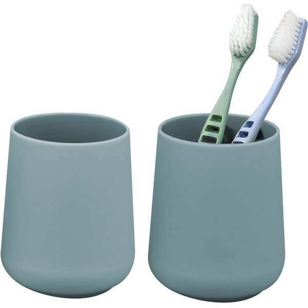 eluno Zahnputzbecher TESERO 2tlg. Soft-Touch, (2-St)