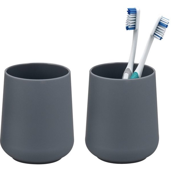 eluno Zahnputzbecher TESERO 2tlg. Soft-Touch, (2-St)