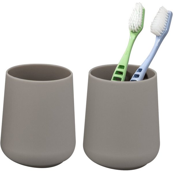 eluno Zahnputzbecher TESERO 2tlg. Soft-Touch, (2-St)