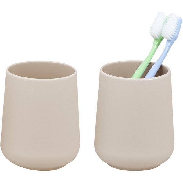 eluno Zahnputzbecher TESERO 2tlg. Soft-Touch, (2-St)