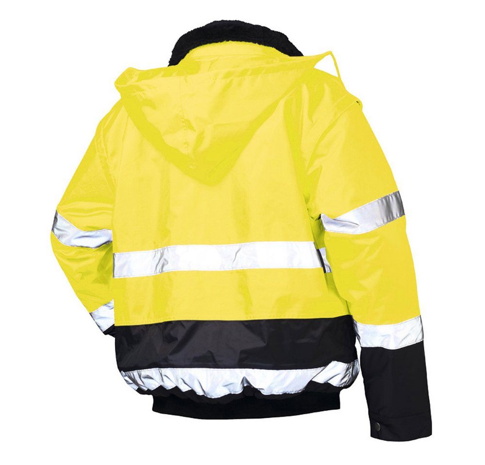 Elysee Arbeitsjacke Warnschutz-Pilotenjacke "SIEGFRIED" gelb/marine – Bild 2 von 4