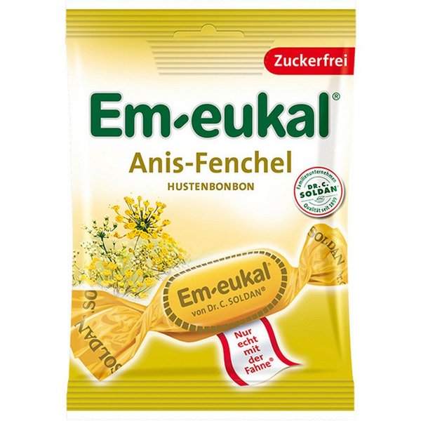 Em-eukal Süßigkeit, Em eukal Anis Fenchel Hustenbonbons mit Vitamin C zuckerfrei 75g