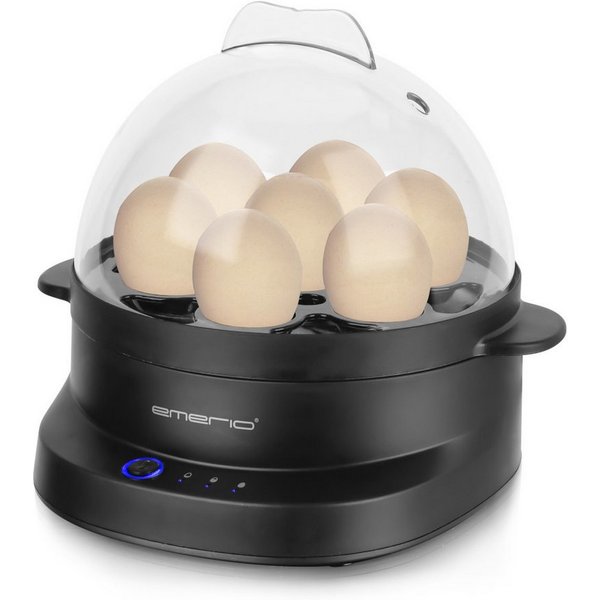 Emerio Eierkocher EB-131811 mit Sprachausgabe in 8 Sprachen (DE EN FR ES IT PL NL SE), Anzahl Eier: 7 St., 400 W