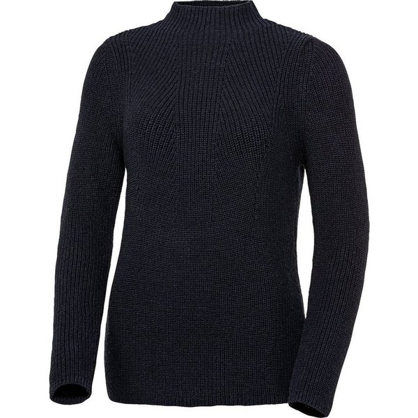 Emilia Parker Stehkragenpullover mit effektvollem Patentstrick