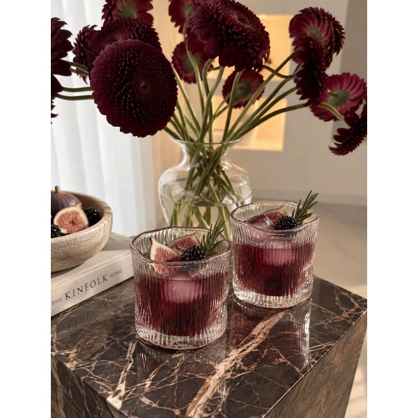 EmirtexHome Glas Wave Lines Gläser 6er Set 200ml, Glas
