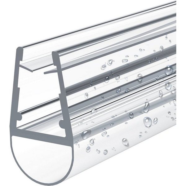 EMKE Duschdichtung Ersatzdichtung Wasserabweiser Duschdichtung, L: 60 cm, Schwallschutz Duschkabine Duschkabinenabdichtung