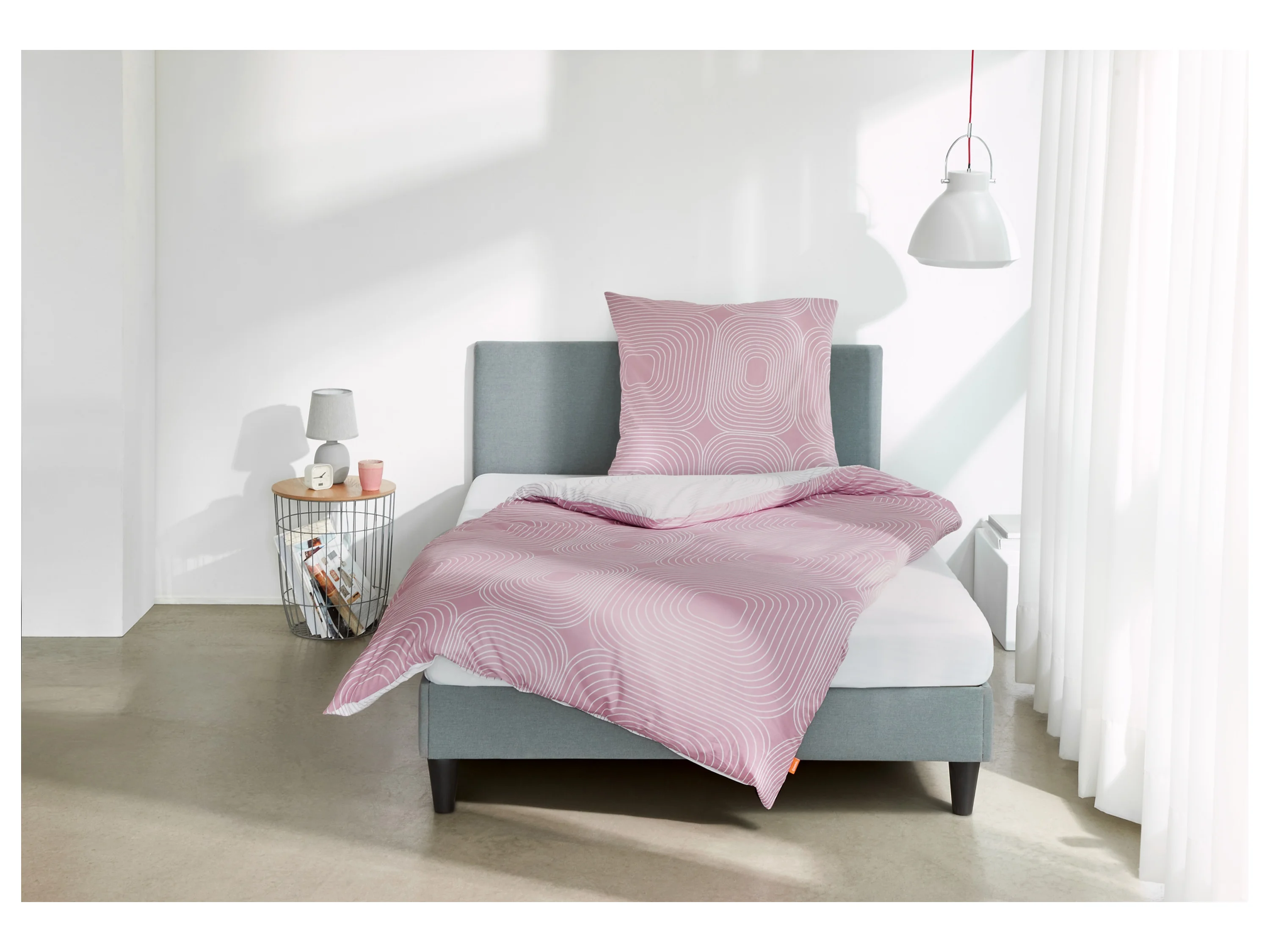 EMMA Bettwäsche Renforce, 135 x 200 cm (Achtung LV OSDE) (rosa/weiß) – Bild 3 von 3
