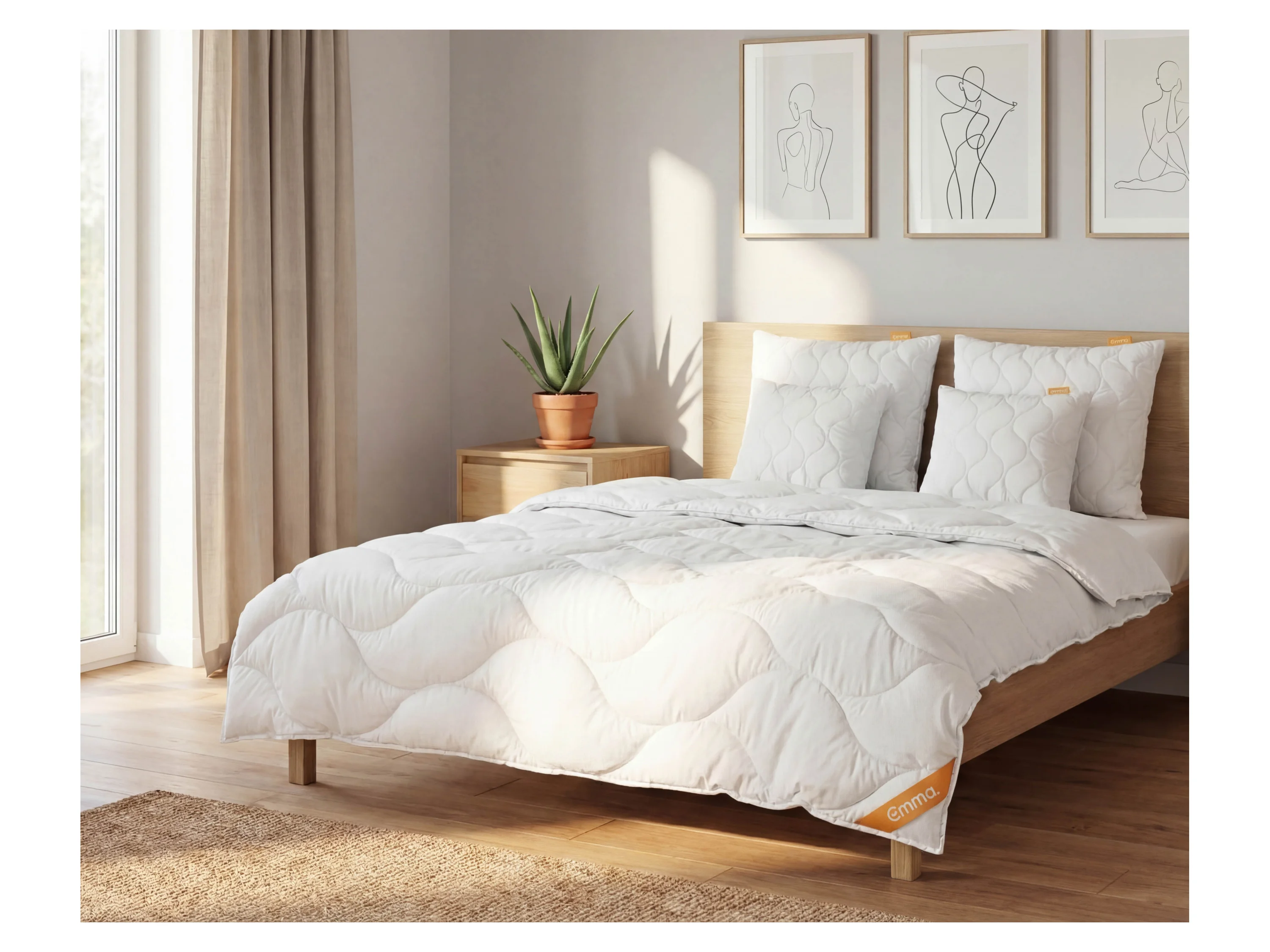 EMMA Sommer-Steppbett Aloe Vera, 155 x 220 cm – Bild 2 von 4