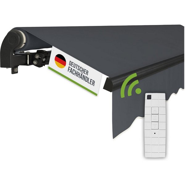 empasa Gelenkarmmarkise "START PLUS" elektronische Markise für Balkon & Terrasse, mit Fernbedienung
