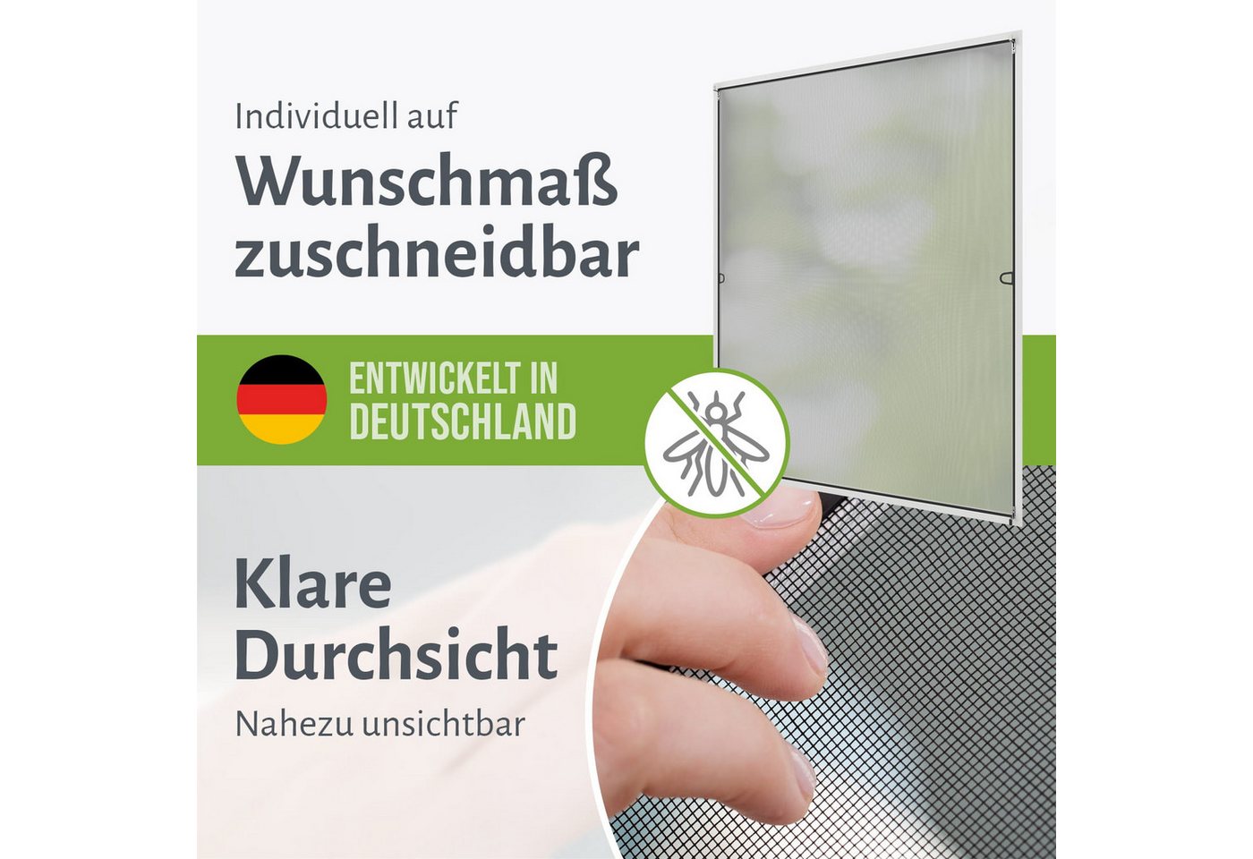 empasa Insektenschutz-Fensterrahmen "START", Fliegengitter Fenster Alurahmen – Bild 5 von 5