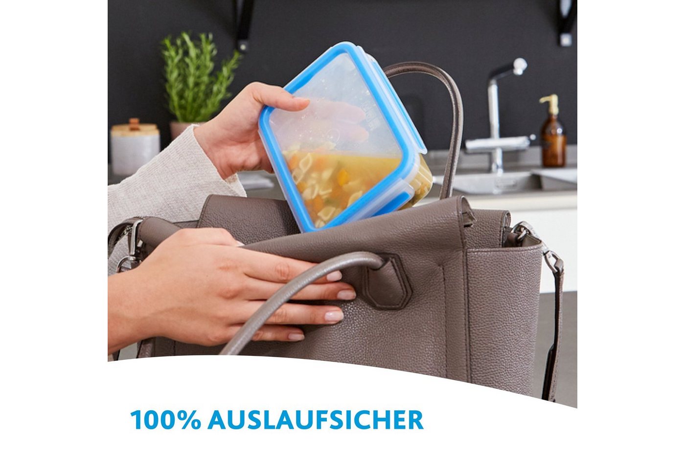 Emsa Frischhaltedose Clip&Close, Polyprophylen (PP), (Set, 6-tlg), Made in Germany, mikrowellengeeignet, (6 Dosen m. Deckel) – Bild 5 von 5