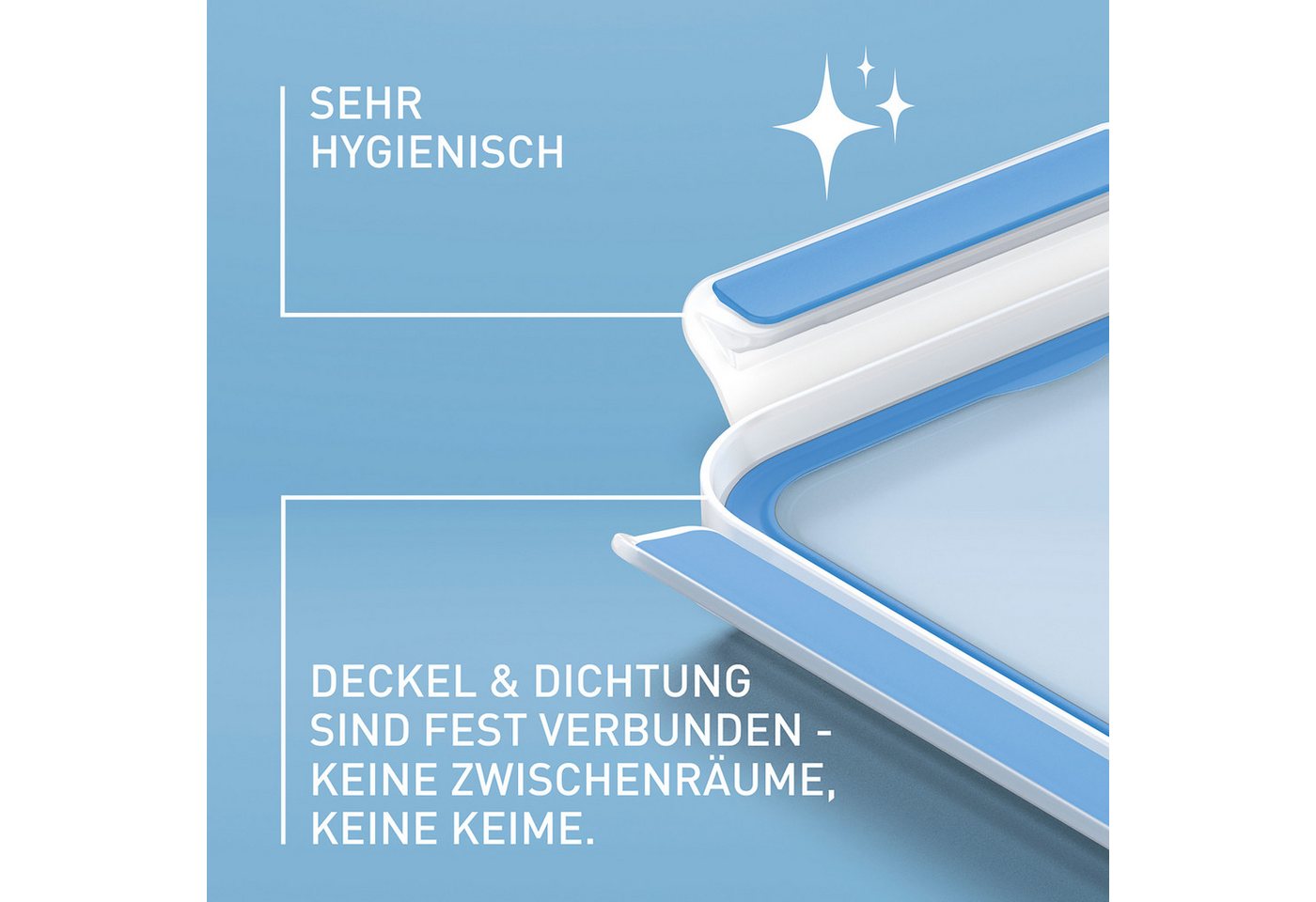 Emsa Frischhaltedose Clip & Close, Kunststoff, (Set, 8-tlg., 4 Frischhaltedose mit Deckel), dicht, hygienisch, spülmaschinengeeignet – Bild 5 von 5