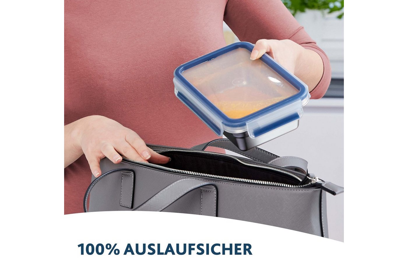 EMSA Frischhaltedose "Clip und Close" aus Edelstahl, 0,5 l – Bild 3 von 5