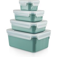 EMSA Frischhaltedosen-Set Clip & Close Color Edition, 4er-Set (Petrol)