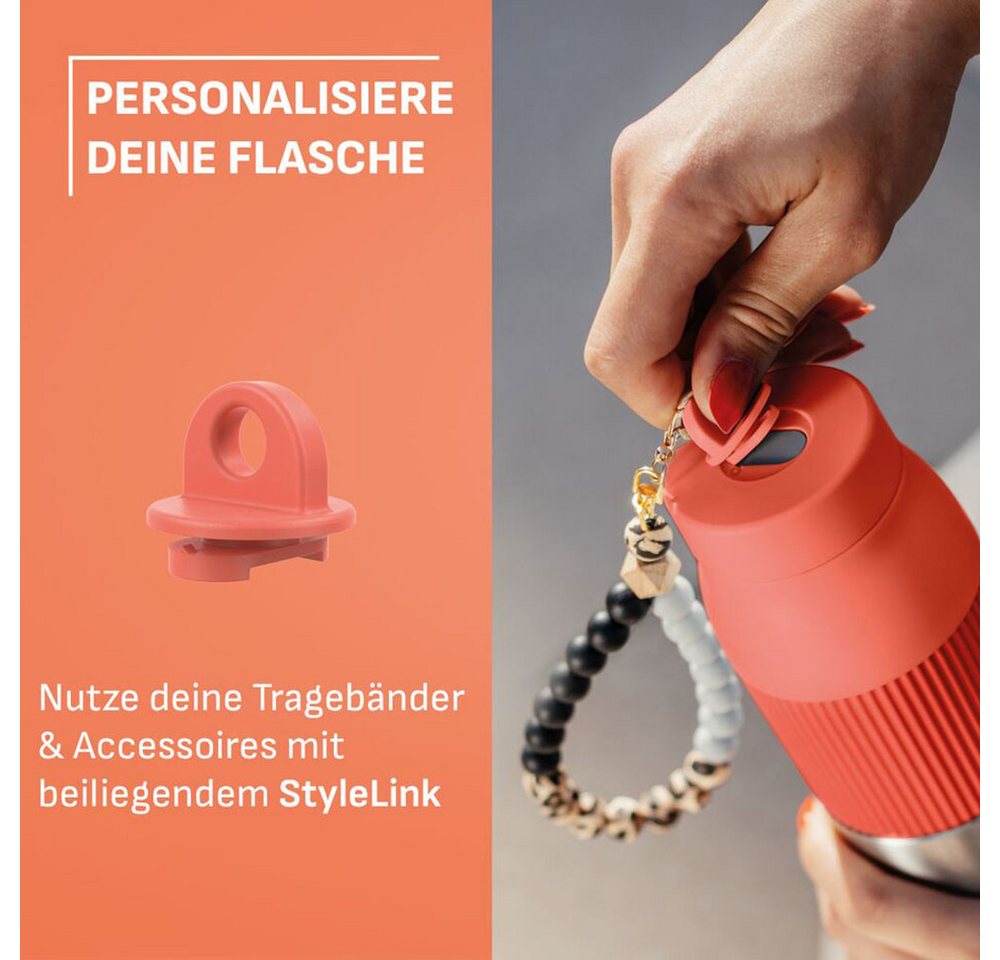 Emsa Isolierflasche beYou Twist, mit integriertem Sieb und Trageband, 100% dicht, spülmaschinengeeignet – Bild 5 von 5