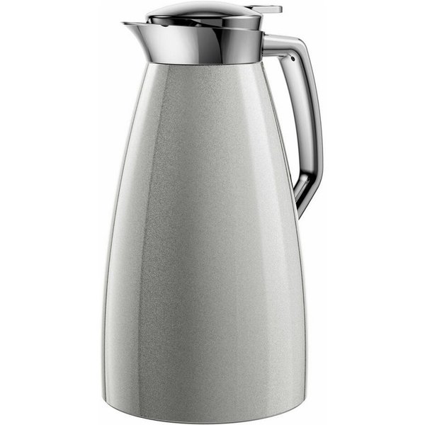 Emsa Isolierkanne Plaza Quick Tip Silberfarben 1 L, 1 l