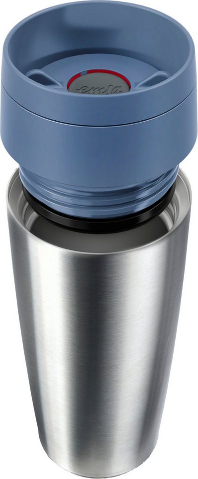 Emsa Thermobecher Travel Mug Eco, 1-tlg., Edelstahl, 0,36 Liter, auslaufsicher, 8h kalt, 4h warm, 360° Trinköffnung – Bild 2 von 5