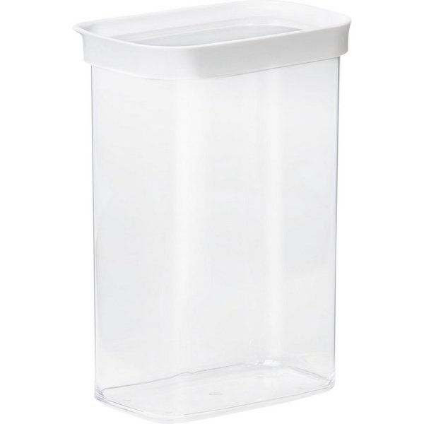 Emsa Vorratsdose Optima, Kunststoff, (2-tlg), 2,2 Liter, rechteckig, frische Dichtung, rutschfeste Stapelränder