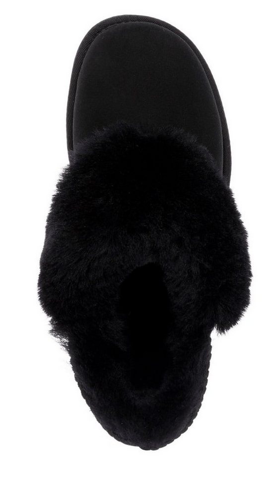 Emu Australia Platinum Mintaro (Schafsleder, Lammfell) schwarz Damen Hausschuh – Bild 2 von 5
