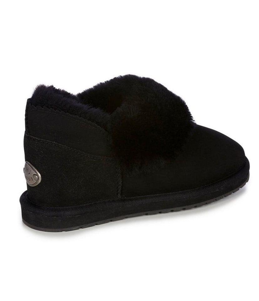 Emu Australia Platinum Mintaro (Schafsleder, Lammfell) schwarz Damen Hausschuh – Bild 5 von 5