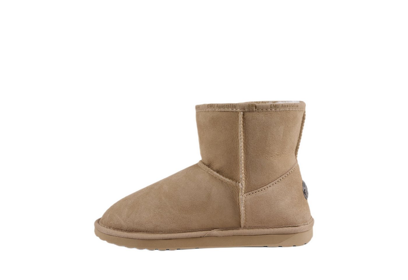 Emu Australia Platinum Stinger Slim Mini (Schafsleder, Wildleder) sandbraun Damen Winterstiefel – Bild 4 von 5
