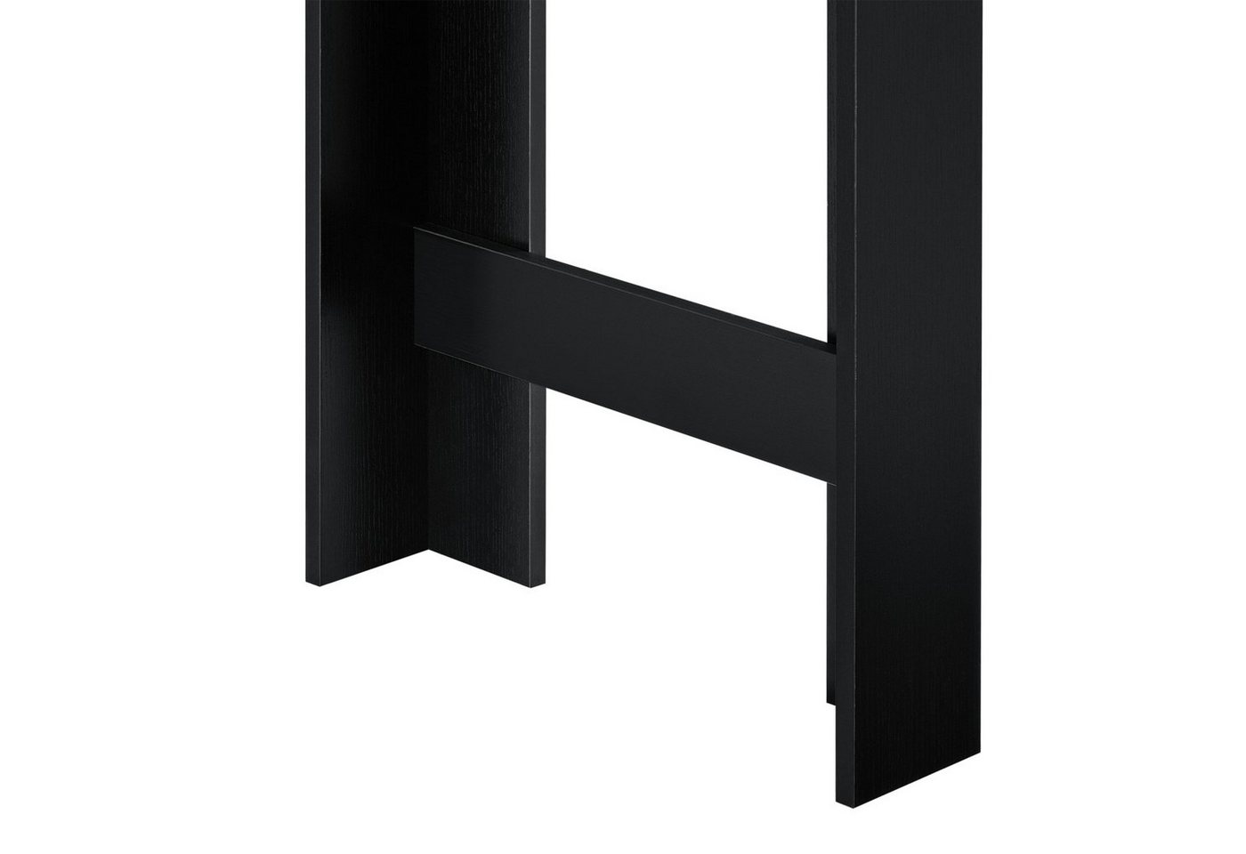 en.casa Bartisch, »Kouvola« Bartheke mit Ablagefach Schwarz/Eiche-Optik – Bild 5 von 5