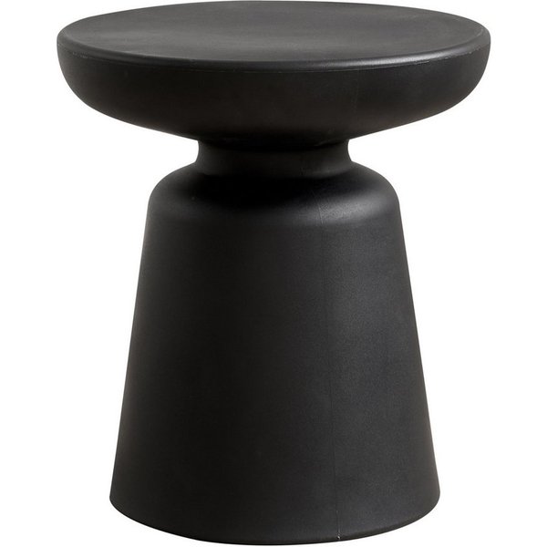 en.casa Beistelltisch, »Posio« Sofatisch 44xØ40 cm Kunststoff rund Pilzform Schwarz