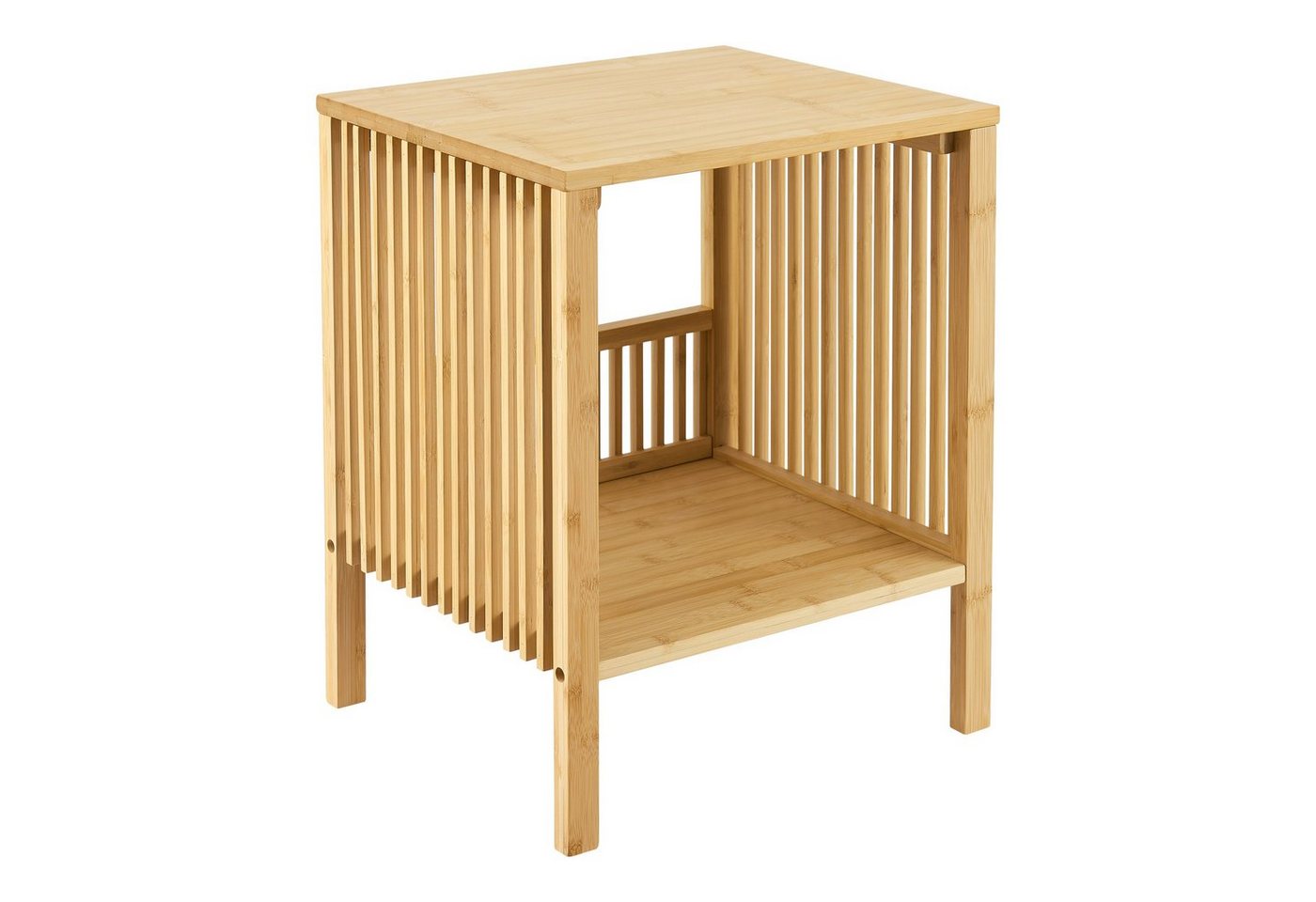 en.casa Beistelltisch (2-St., 2er Set), »Varde« 2er Set Bambus – Bild 3 von 5