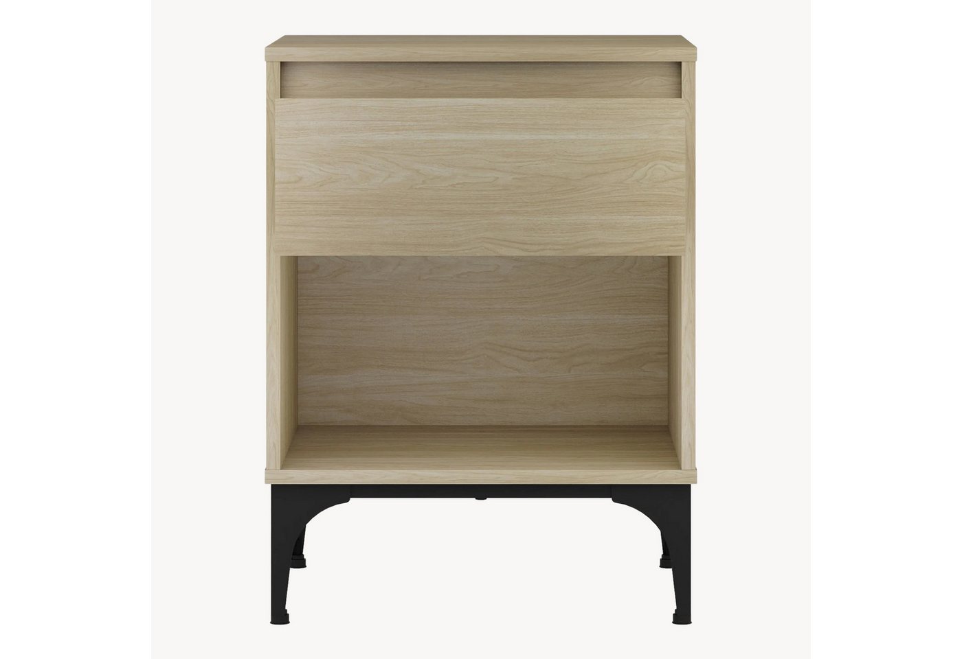 en.casa Beistelltisch, »Kistiandi« 62 x 46 x 40 cm Eicheoptik, hell – Bild 3 von 5