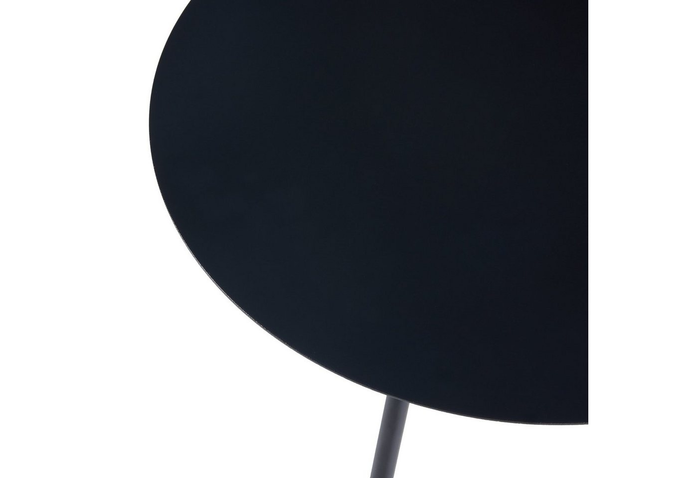 en.casa Beistelltisch, »Sula« aus Metall Schwarz 45xØ40cm – Bild 5 von 5