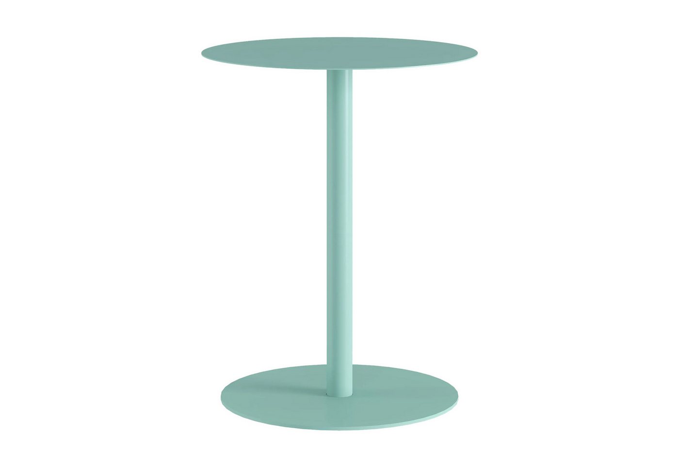 en.casa Beistelltisch, »Nastätten« Balkontisch aus Metall 50 x 40 cm Mintgrün – Bild 3 von 5