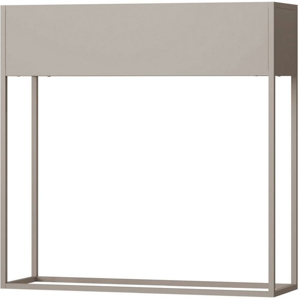 en.casa Blumenkasten, »Joensuu« Hochbeet 80 x 80 x 25 cm Stahl Grau