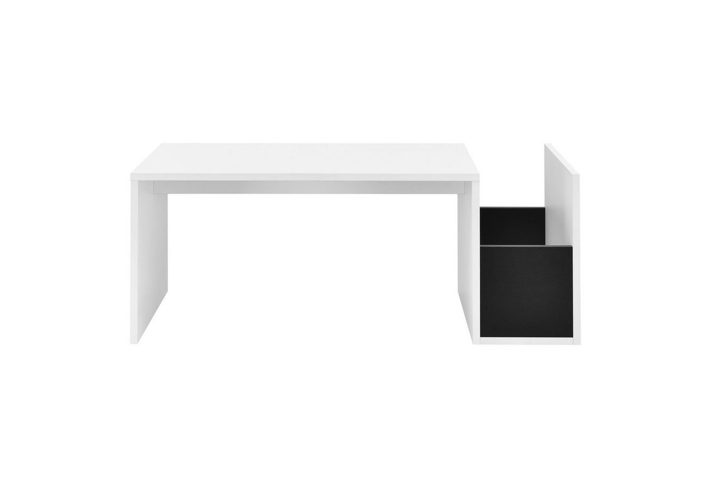en.casa Couchtisch, Bollnäs Wohnzimmertisch 90x45x35cm Weiß – Bild 4 von 5