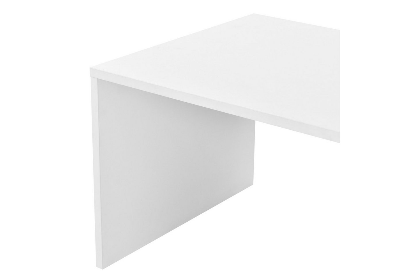 en.casa Couchtisch, Bollnäs Wohnzimmertisch 90x45x35cm Weiß – Bild 5 von 5