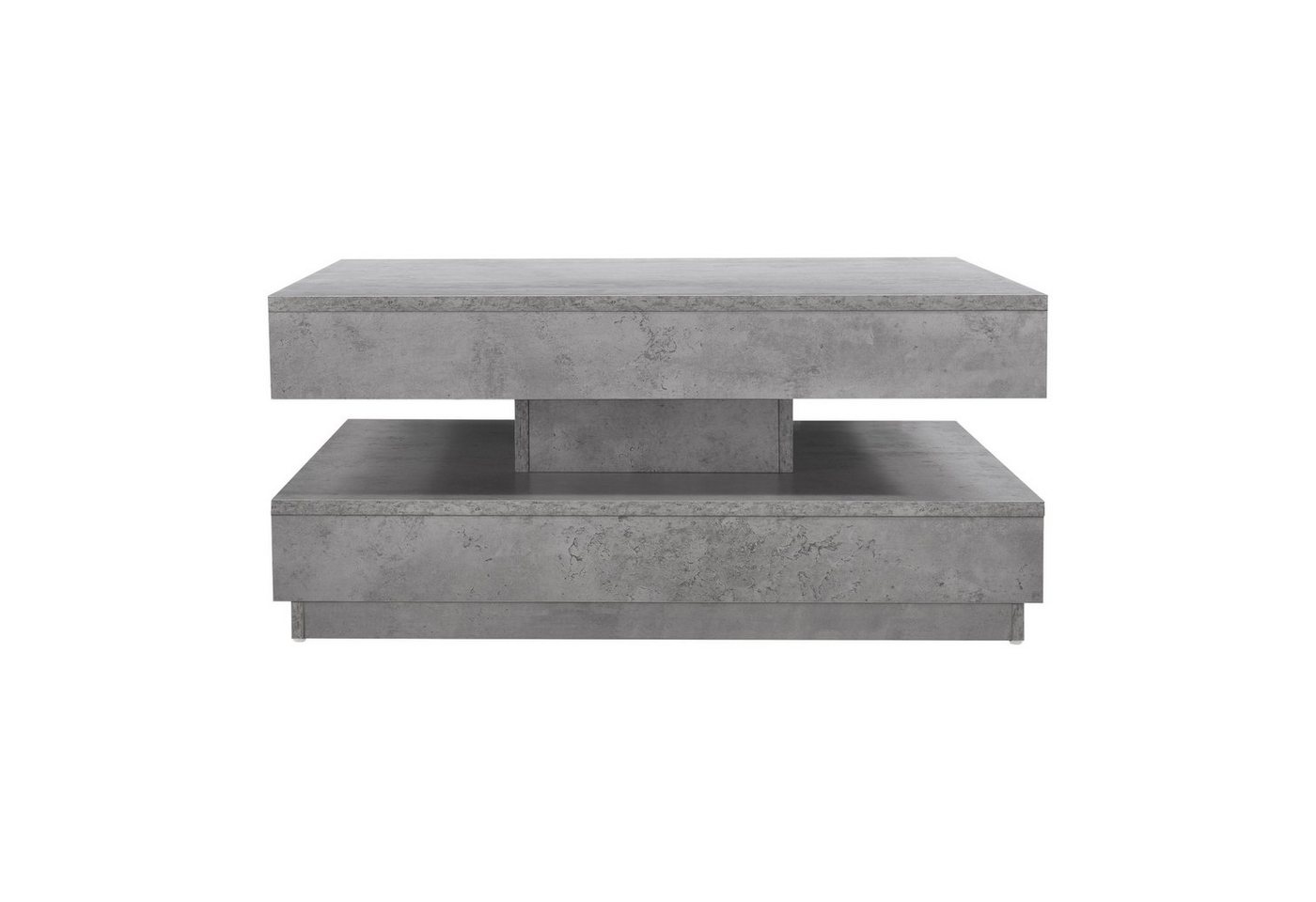 en.casa Couchtisch, »Florenz« quadratisch 76 x 76 x 38 cm Betonoptik – Bild 3 von 5