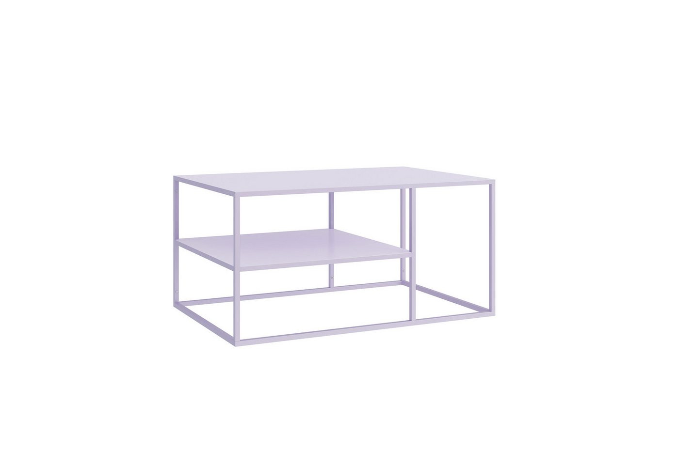 en.casa Couchtisch, »Solund« Beistelltisch Stahl 45x90x60 cm Lila – Bild 4 von 5