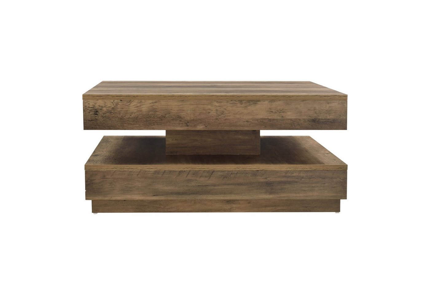 en.casa Couchtisch, »Florenz« quadratisch 76 x 76 x 38 cm Holzoptik – Bild 3 von 5