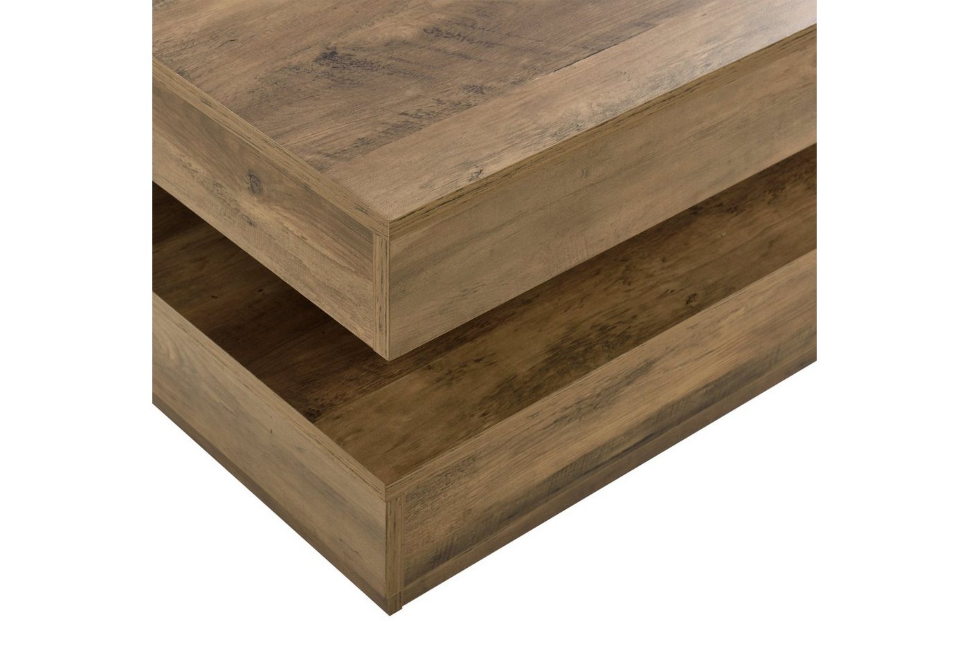en.casa Couchtisch, »Florenz« quadratisch 76 x 76 x 38 cm Holzoptik – Bild 5 von 5