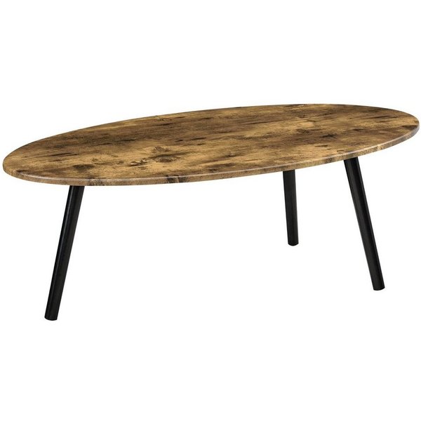 en.casa Couchtisch, »Viborg« Wohnzimmertisch 109,5x59,5x39,5cm Dunkler Holzton