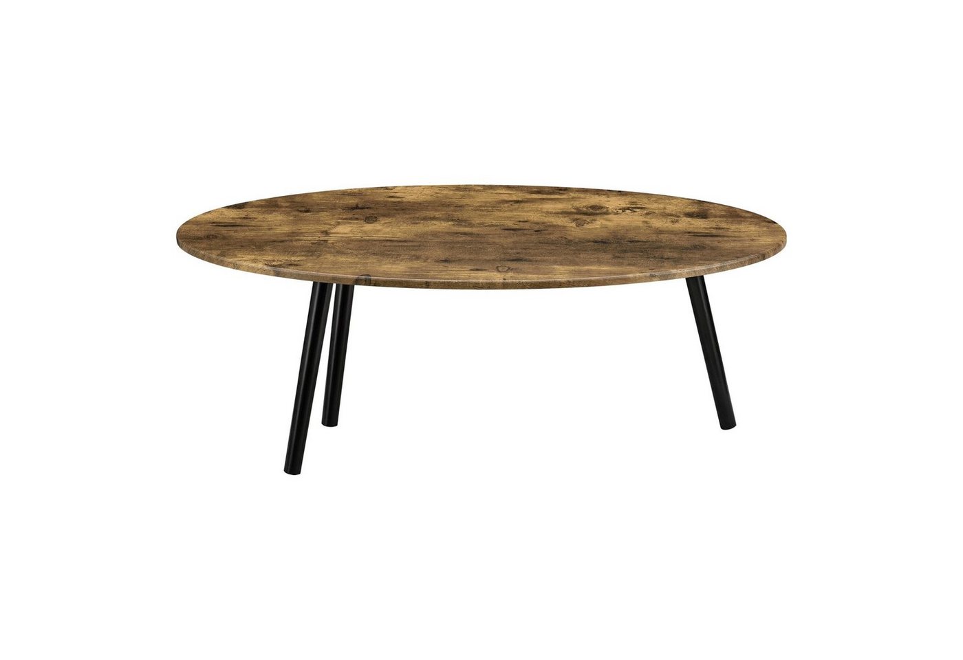 en.casa Couchtisch, »Viborg« Wohnzimmertisch 109,5x59,5x39,5cm Dunkler Holzton – Bild 4 von 5