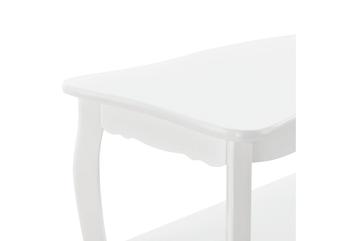 en.casa Couchtisch, Couchtisch »Pearl« - Weiß - 87,5 x 40 x 42 cm – Bild 4 von 5