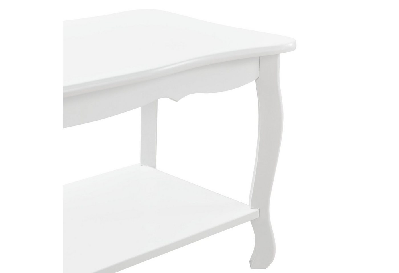 en.casa Couchtisch, Couchtisch »Pearl« - Weiß - 87,5 x 40 x 42 cm – Bild 5 von 5