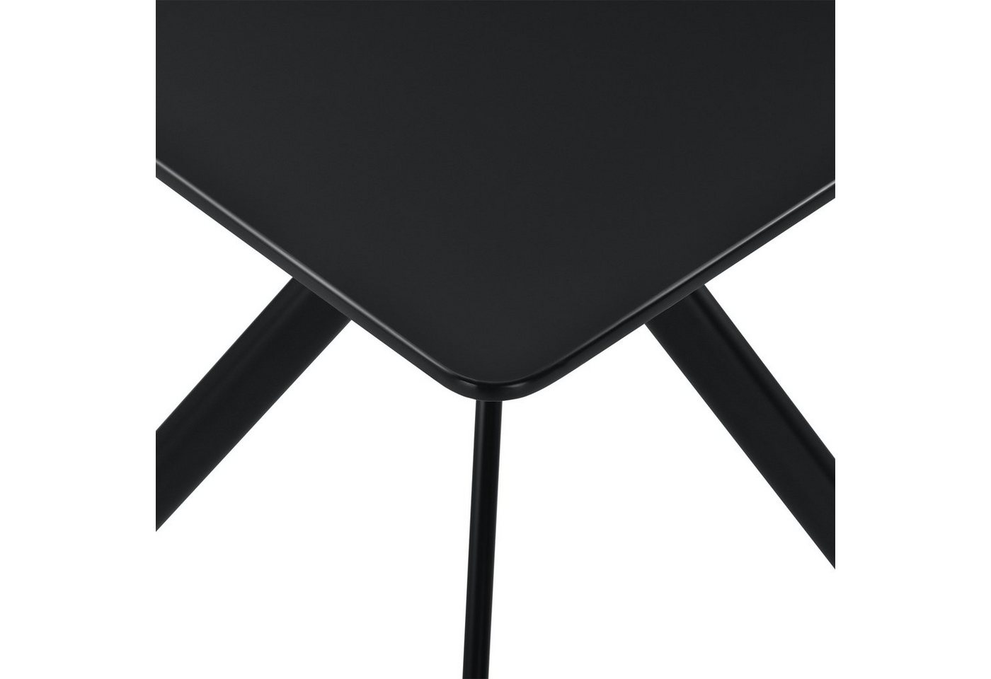 en.casa Esstisch, »Ankara« Küchentisch 60 x 60 x 75 cm Schwarz – Bild 5 von 5