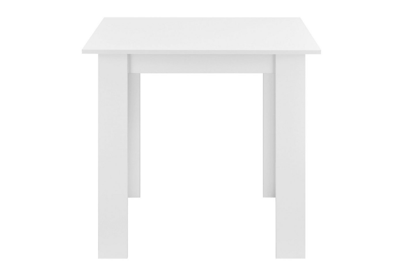 en.casa Esstisch, »Algermissen« Küchentisch Esszimmertisch 80x80x76cm Weiß – Bild 4 von 5