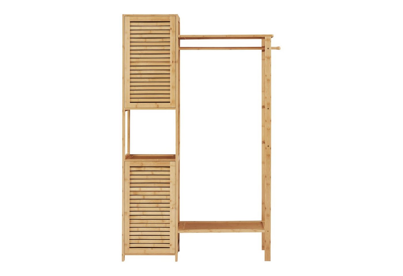 en.casa Garderobenständer, »Oldsum« Kleiderständer 164 x 99 x 29 cm Bambus – Bild 5 von 5