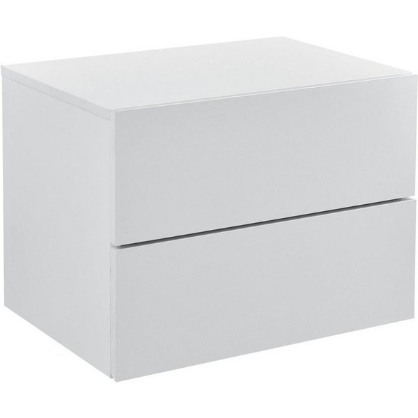 en.casa Hängeschrank »Ampfing« Wandschrank mit 2 Schubladen 40x29x30 cm Weiß